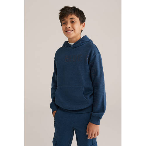 WE Fashion Blue Ridge hoodie donkerblauw afbeelding