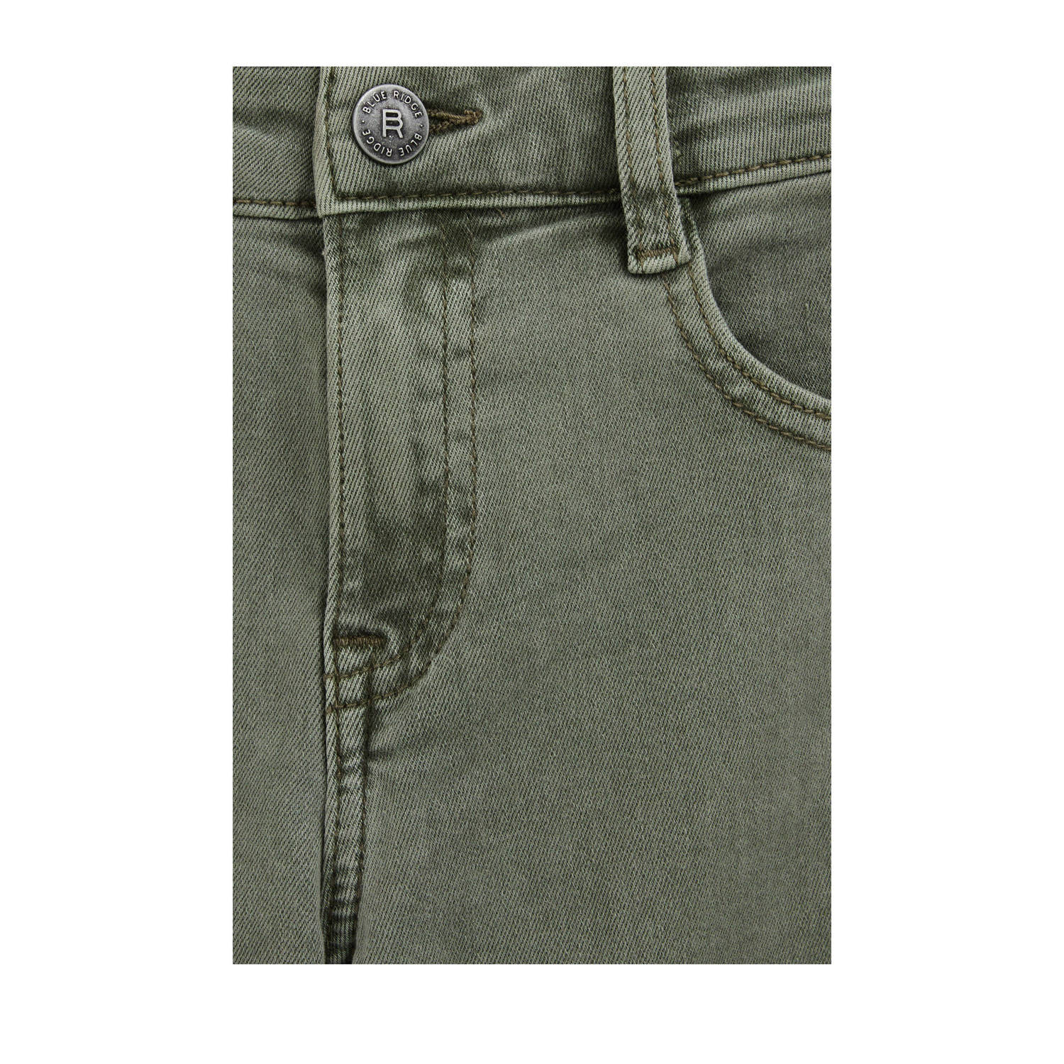 WE Fashion Blue Ridge tapered regular waist regular fit jeans groen