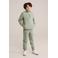 WE Fashion Blue Ridge slim cargo broek lichtgroen