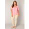 Base Level Curvy jersey top lichtroze