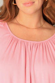 thumbnail: Base Level Curvy jersey top lichtroze