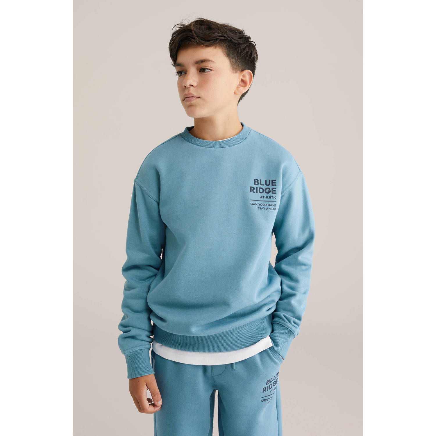 WE Fashion Blue Ridge sweater blauw