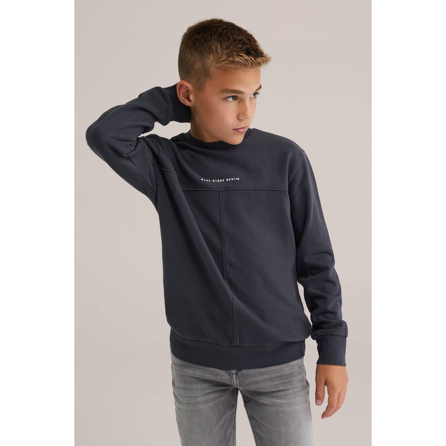 WE Fashion Blue Ridge sweater antraciet