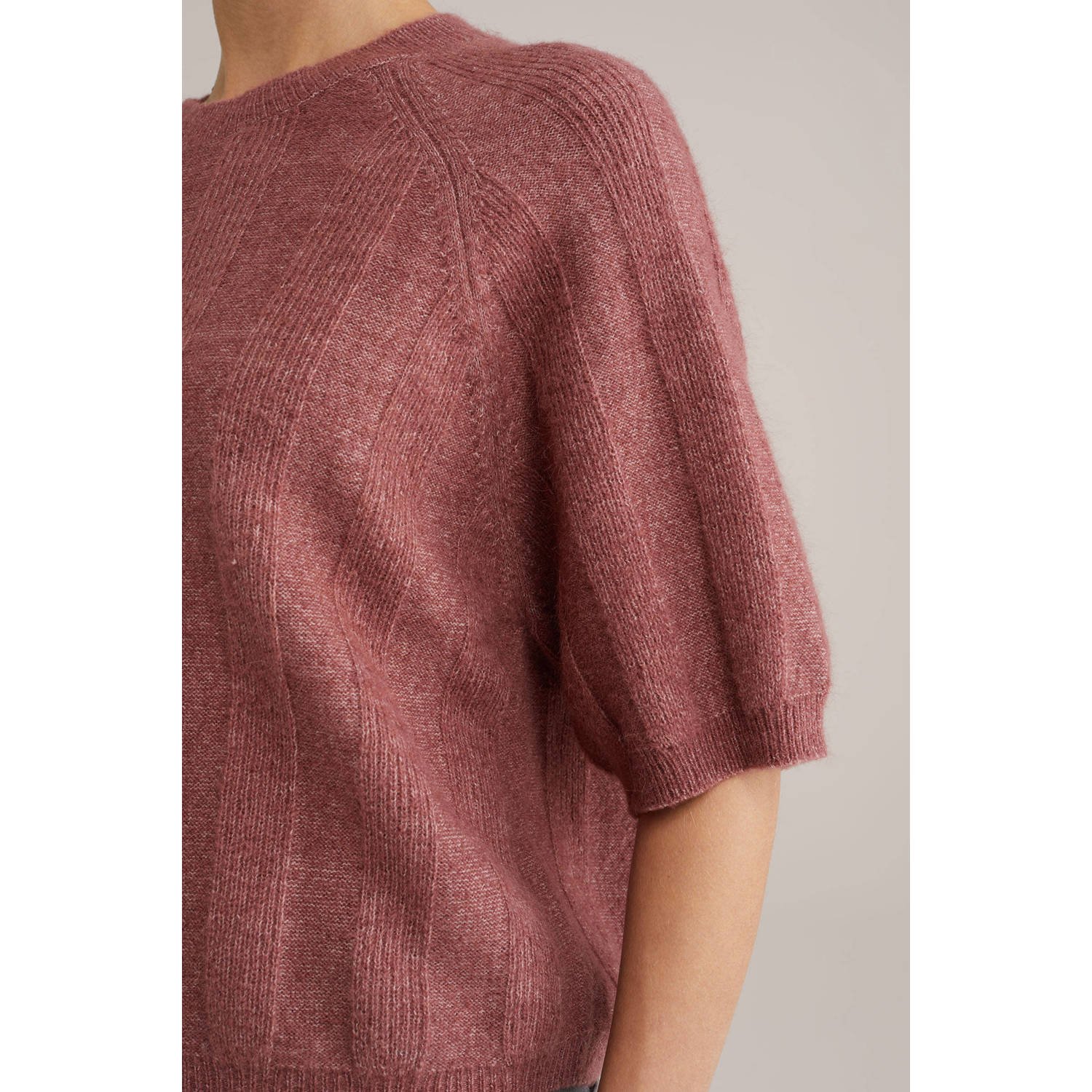WE Fashion wollen trui oudroze