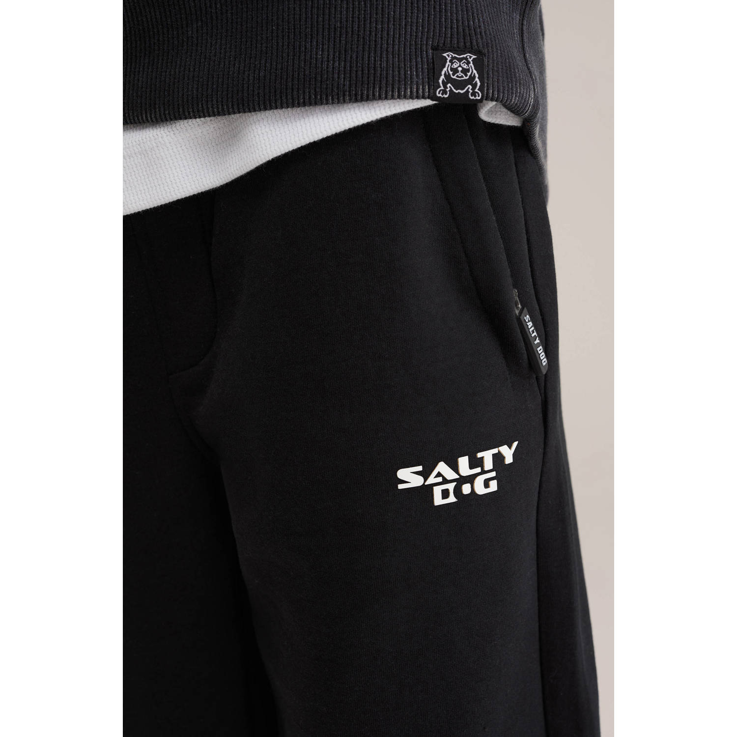 WE Fashion slim sweatpant zwart