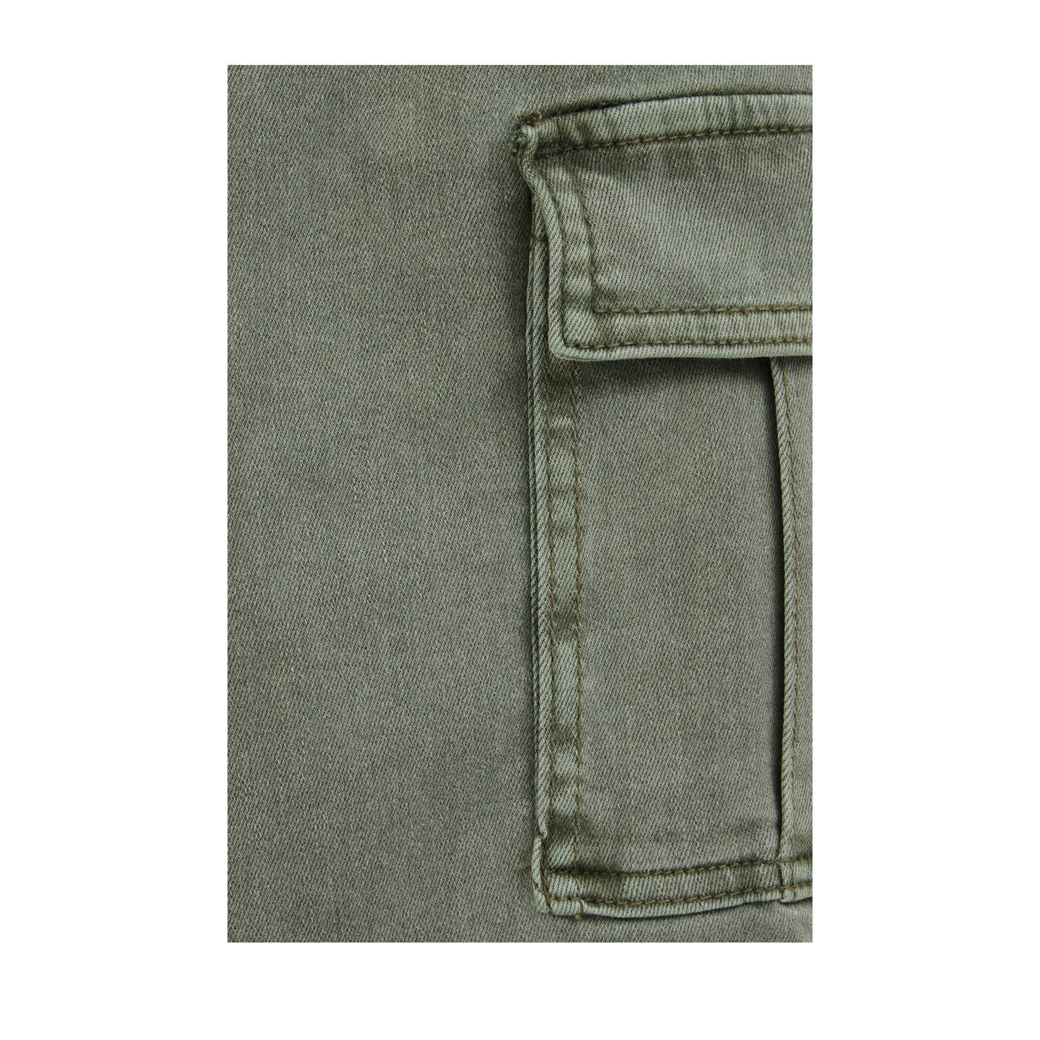 WE Fashion waist tapered jeans donkergroen