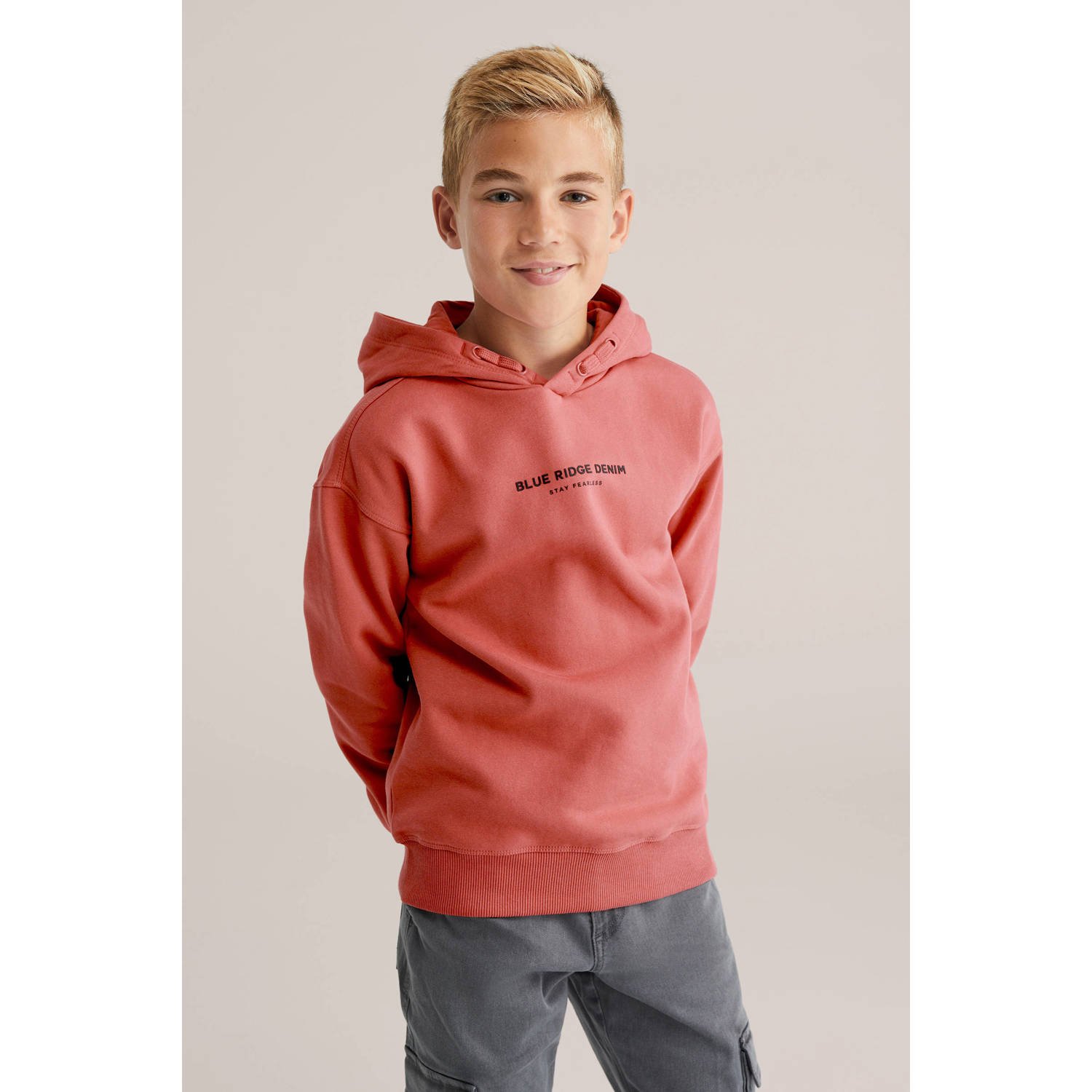 WE Fashion Blue Ridge hoodie rood