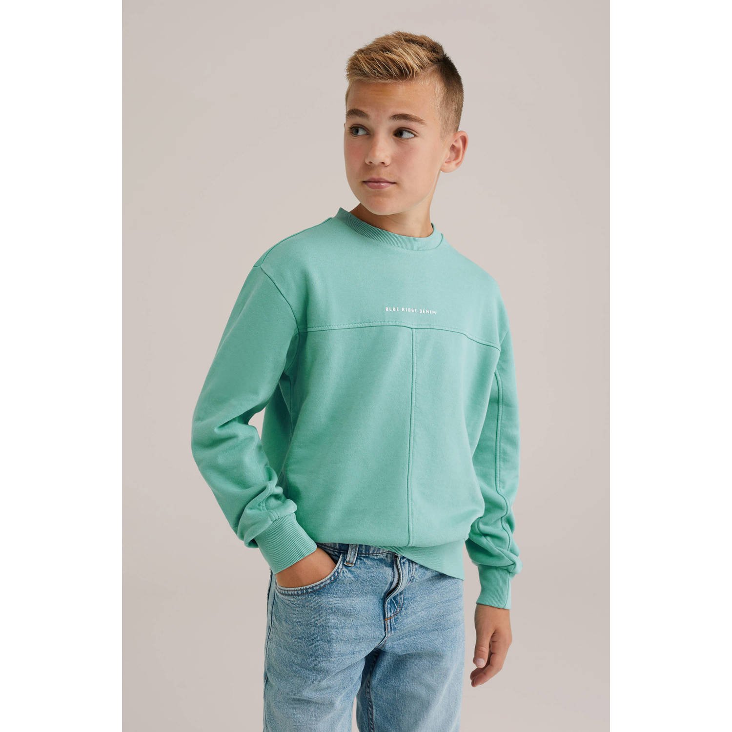 WE Fashion Blue Ridge sweater turquoise