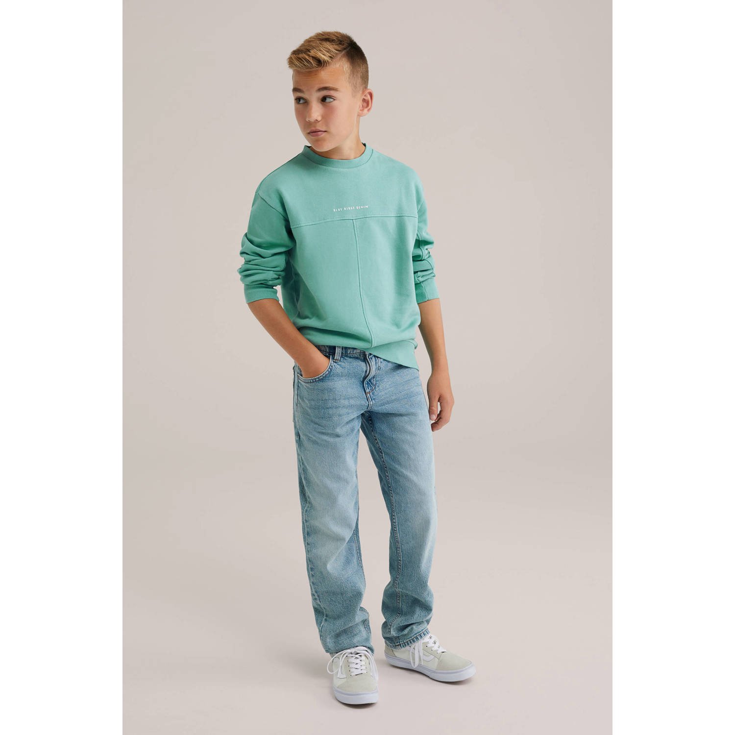 WE Fashion Blue Ridge sweater turquoise