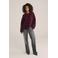 WE Fashion gebreide trui met wol donkerrood