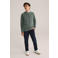 WE Fashion trui olijfgroen fijn gebreid