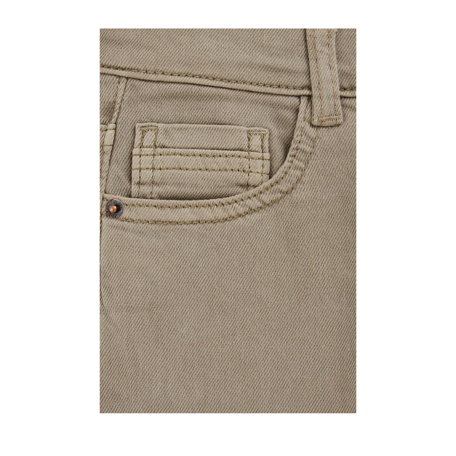 WE Fashion Blue Ridge relaxed  waist loose fit jeans olijfgroen