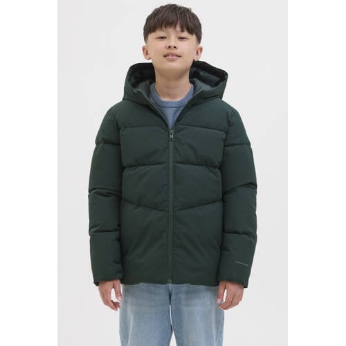 JACK & JONES JUNIOR gewatteerde jas donkergroen afbeelding