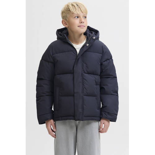 JACK & JONES JUNIOR gewatteerde jas donkerblauw afbeelding