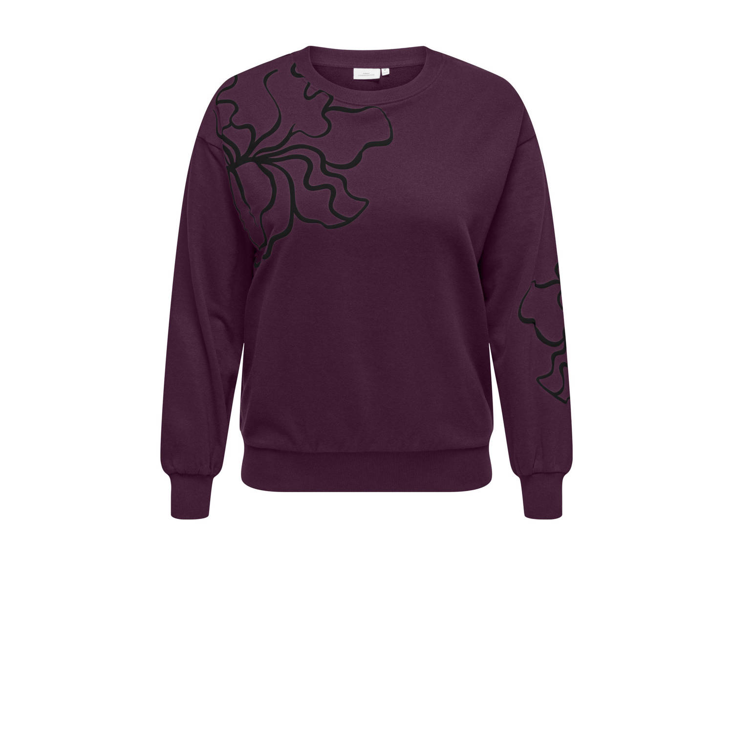 ONLY CARMAKOMA sweater donkerpaars