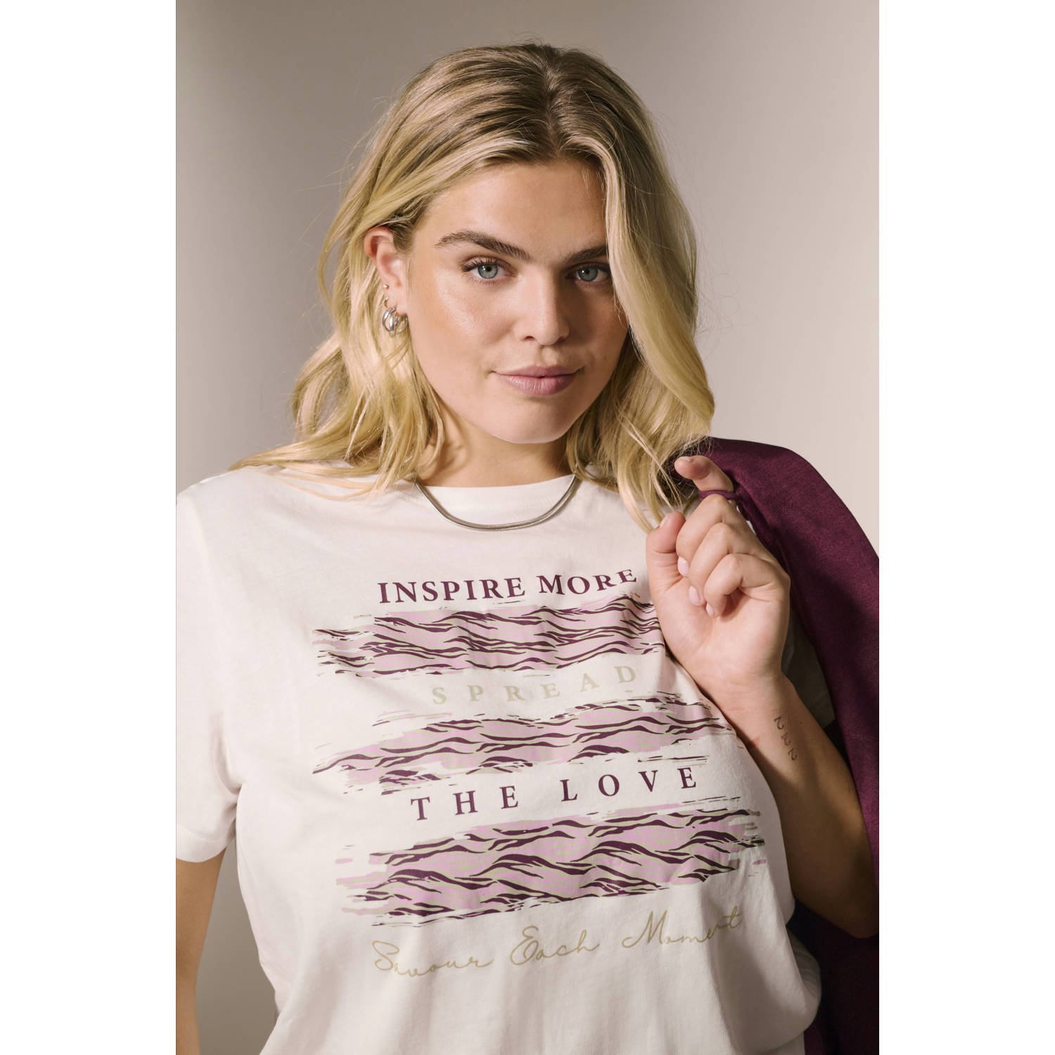 ONLY CARMAKOMA T-shirt wit