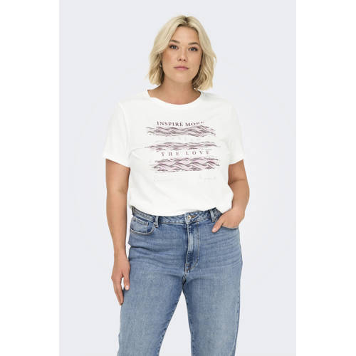 ONLY CARMAKOMA T-shirt wit afbeelding