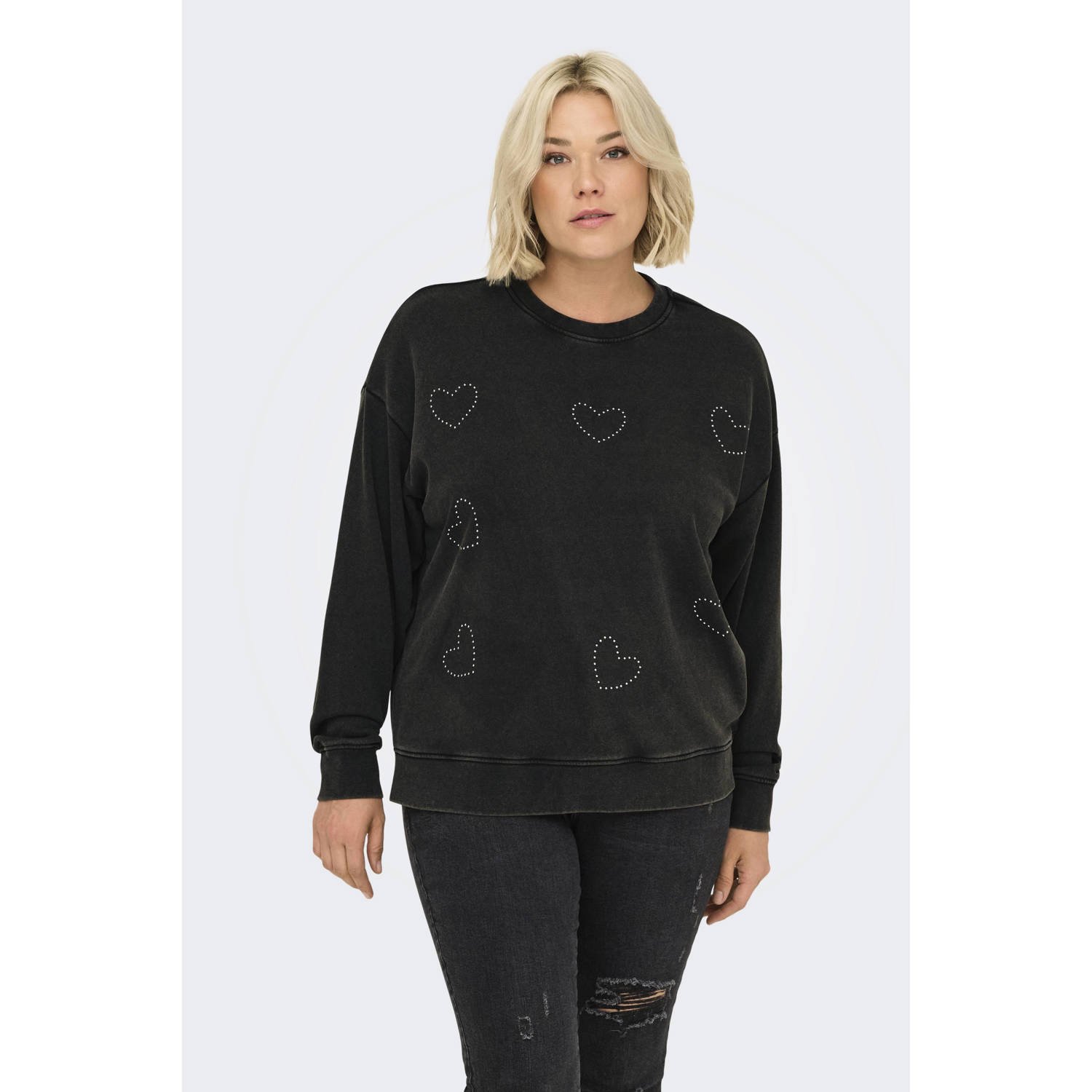 ONLY CARMAKOMA sweater zwart