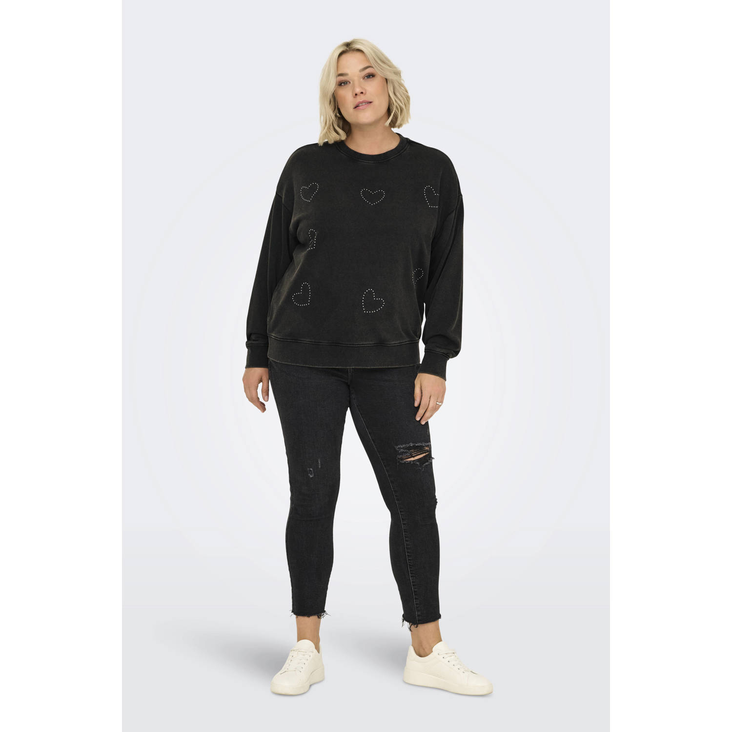 ONLY CARMAKOMA sweater zwart
