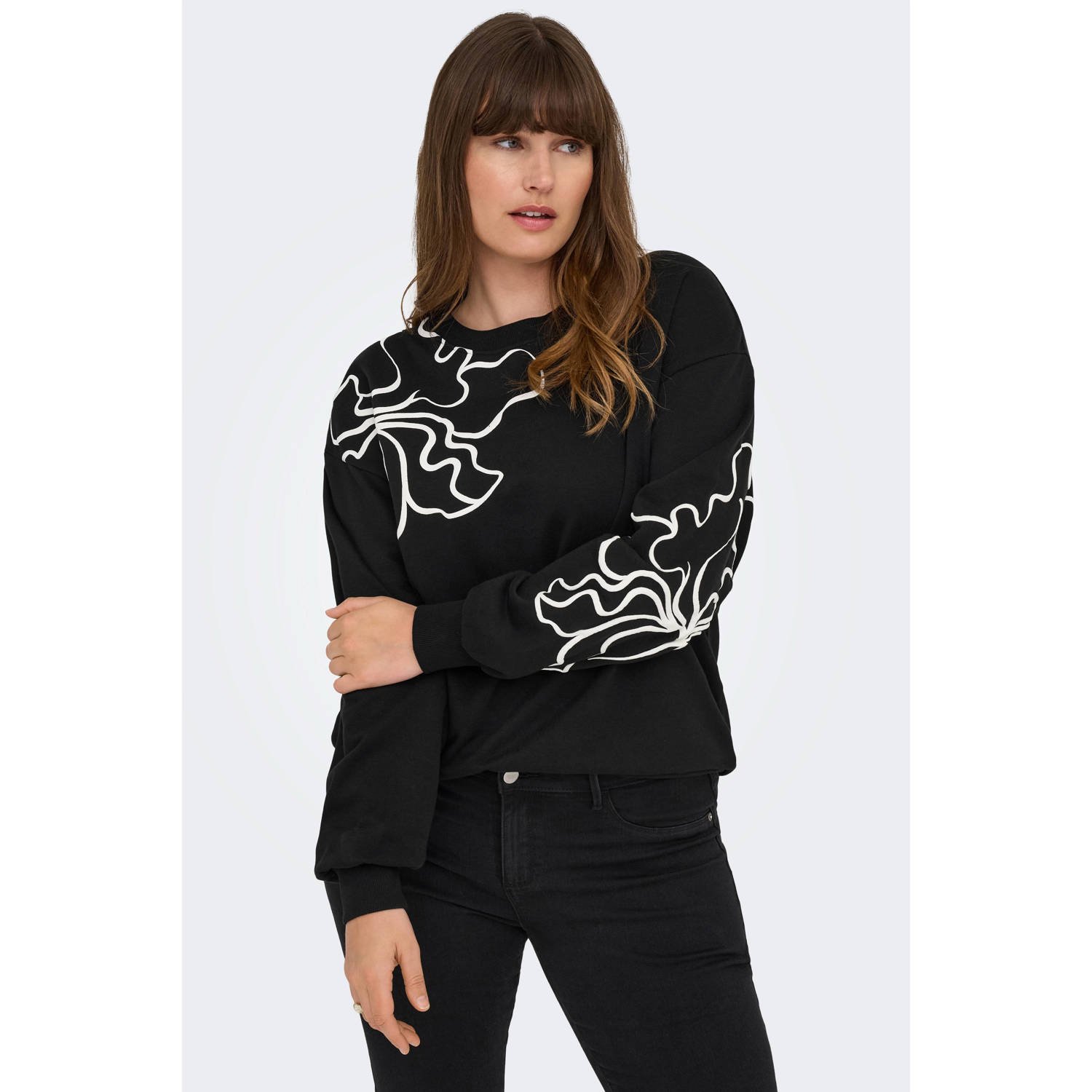 ONLY CARMAKOMA sweater zwart