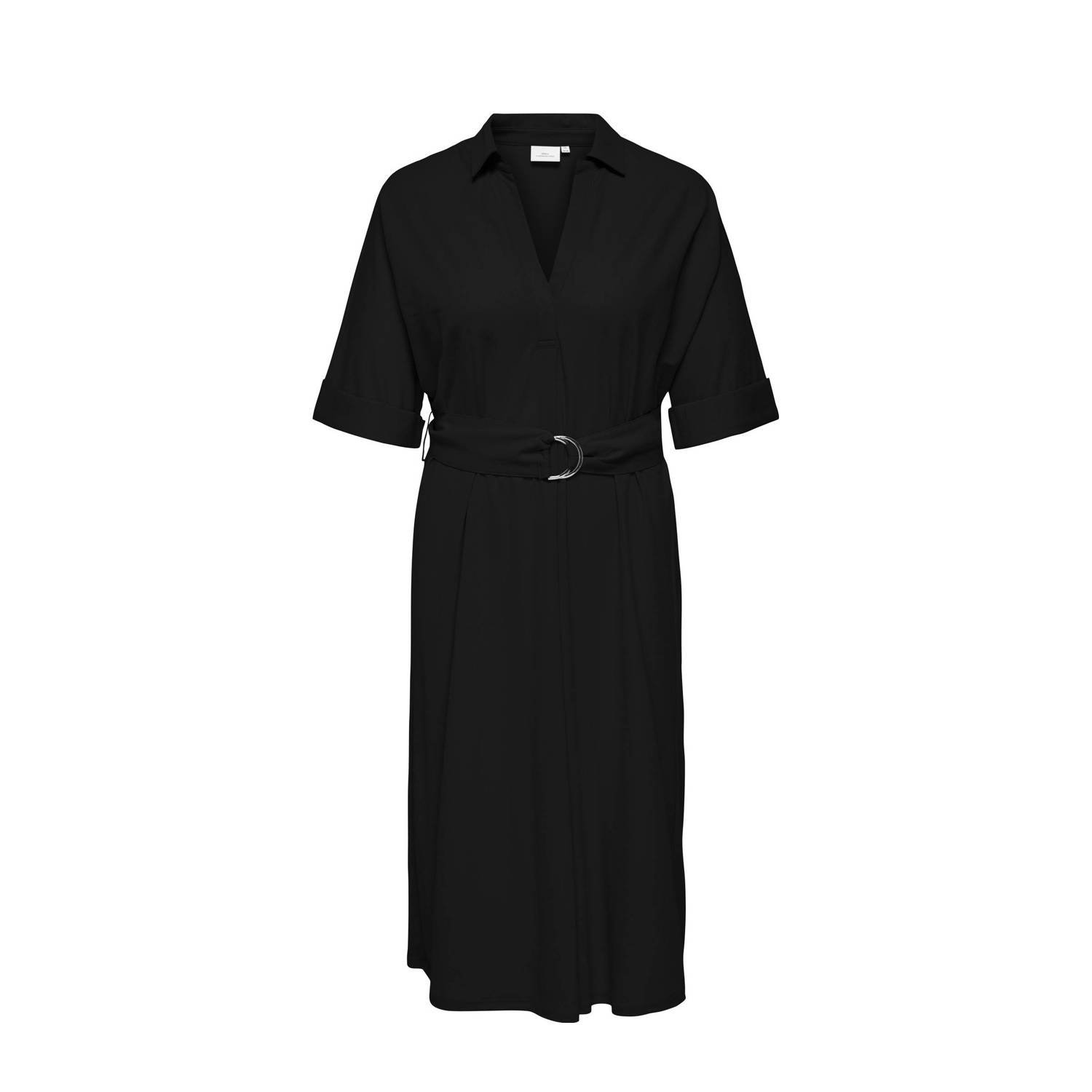 ONLY CARMAKOMA midi jurk zwart