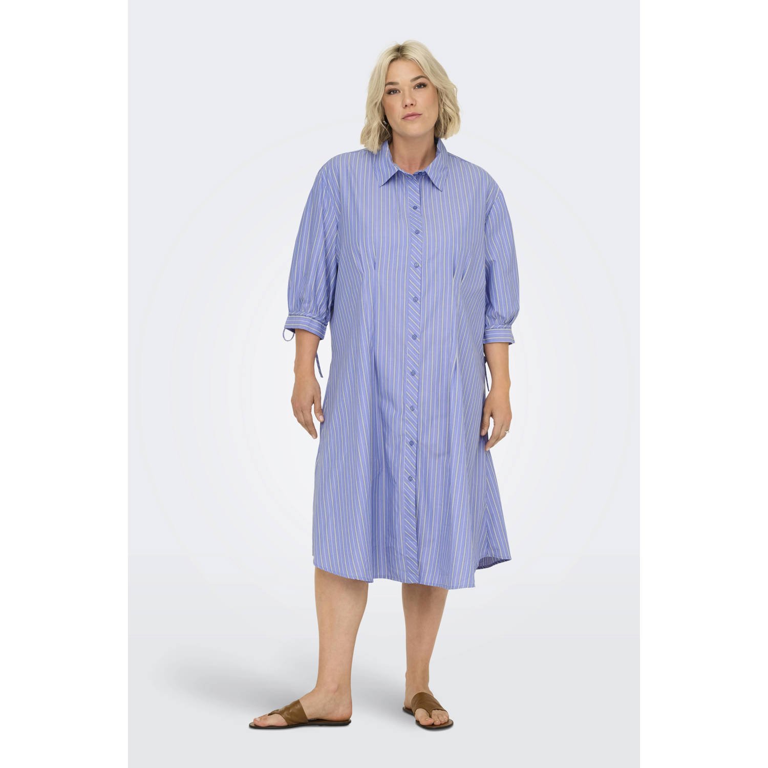 ONLY CARMAKOMA blousejurk blauw