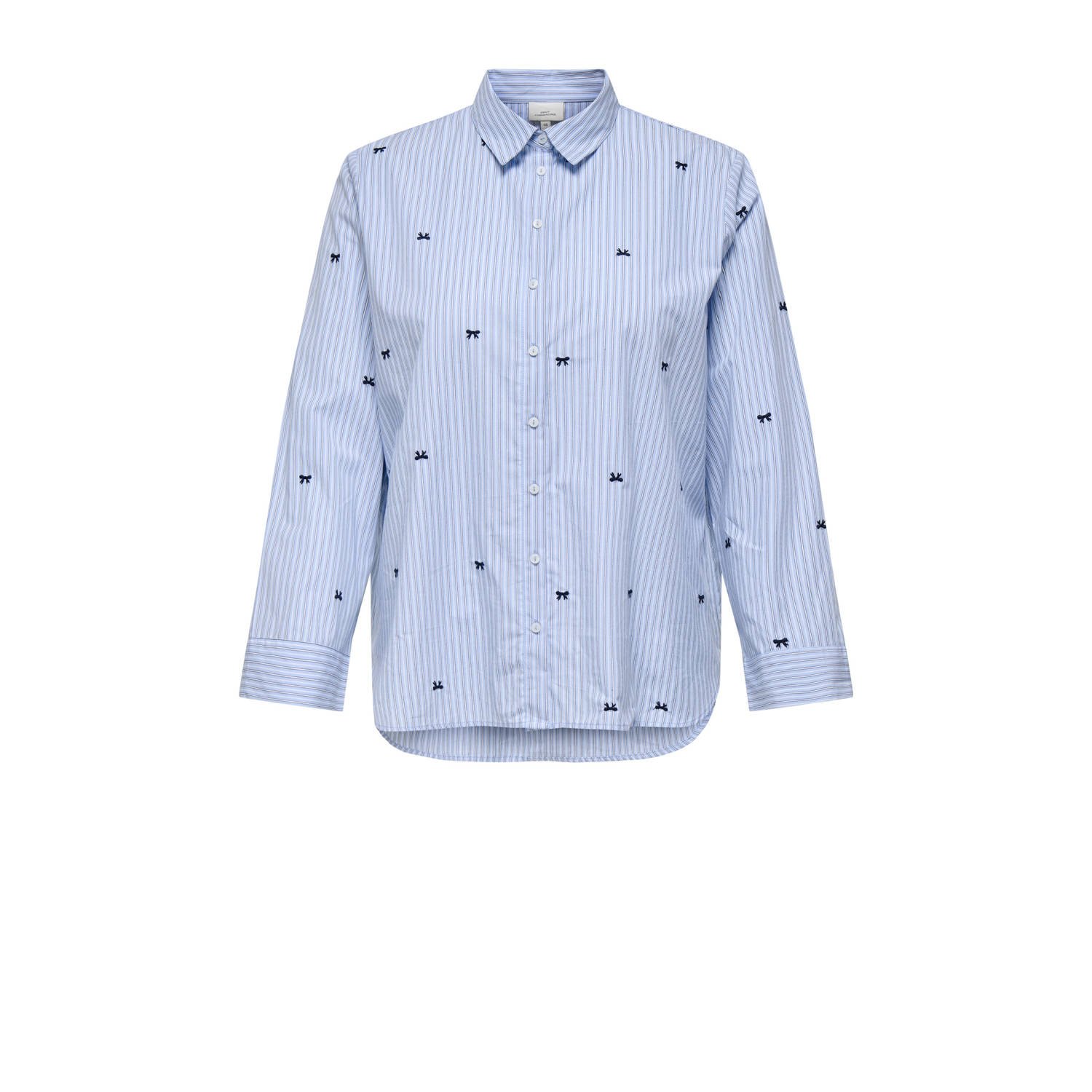 ONLY CARMAKOMA blouse lichtblauw