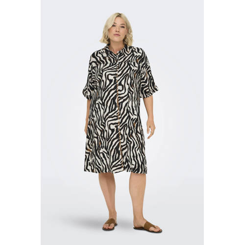 ONLY CARMAKOMA blousejurk bruin afbeelding