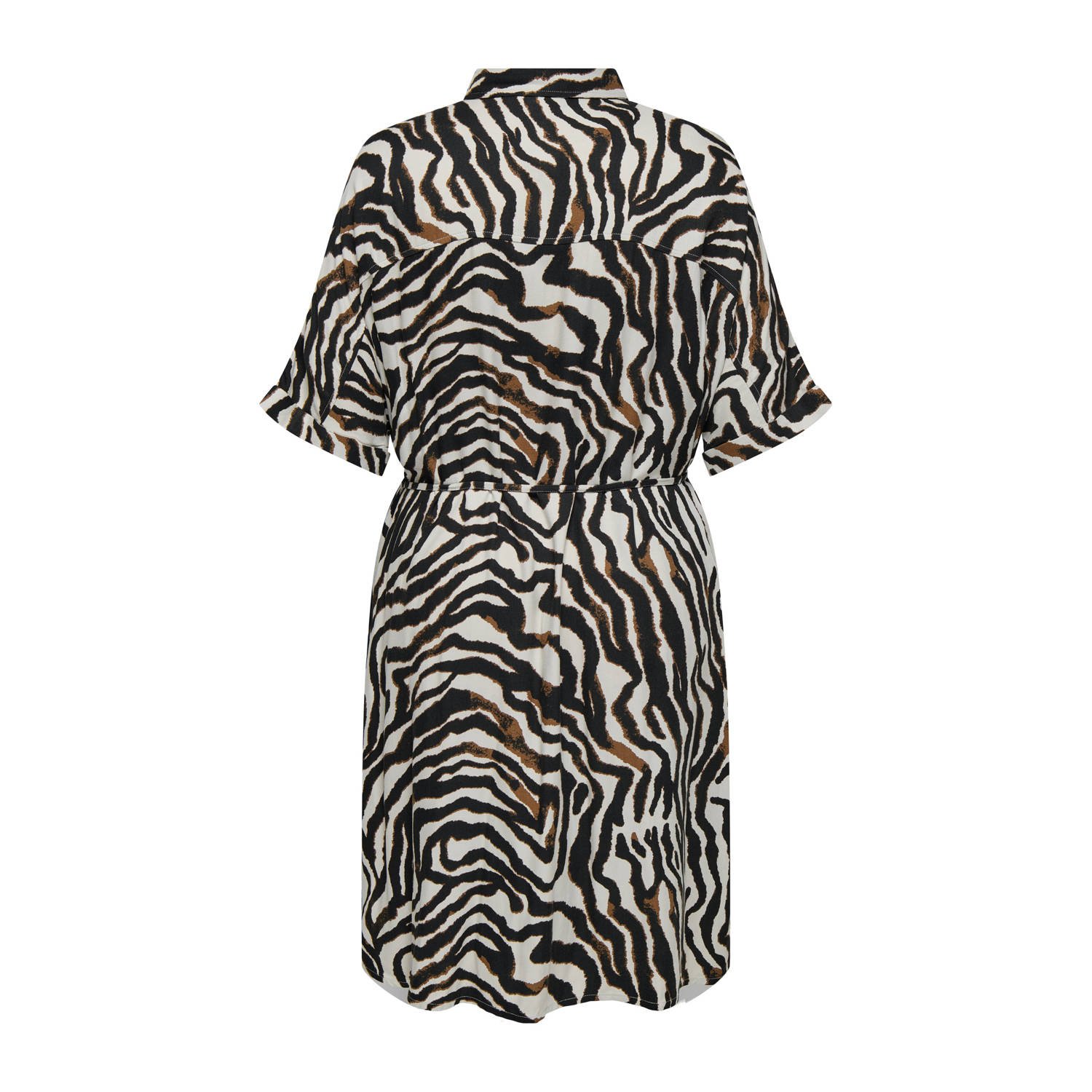 ONLY CARMAKOMA blousejurk bruin