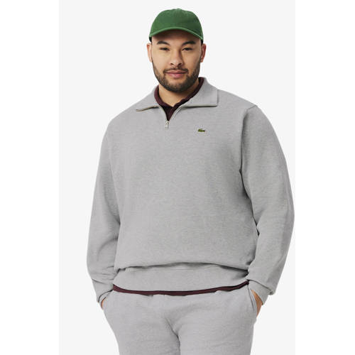 Lacoste gebreide trui lichtgrijs afbeelding