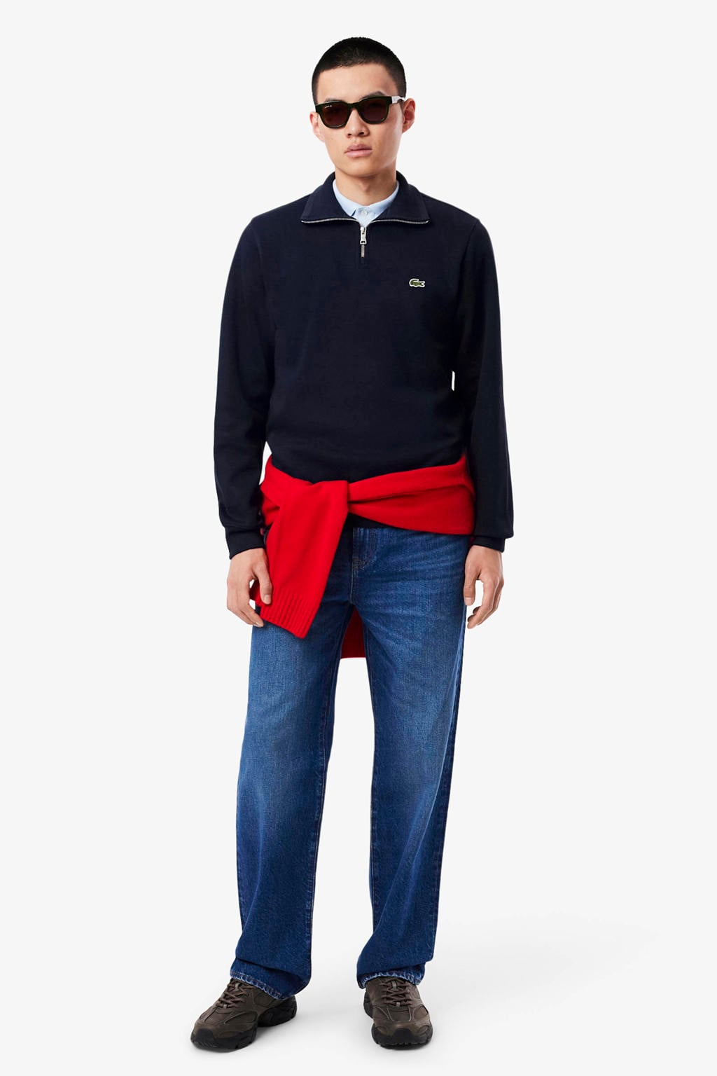 Lacoste sweater donkerblauw