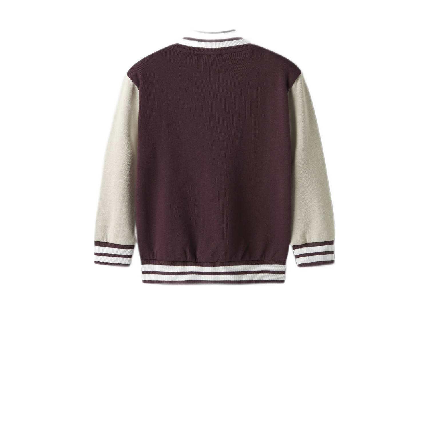 NAME IT MINI sweatvest donkerrood