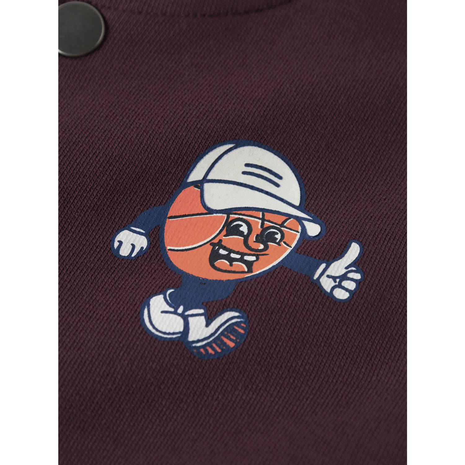 NAME IT MINI sweatvest donkerrood