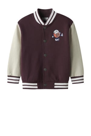 sweatvest donkerrood