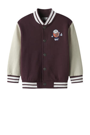 sweatvest donkerrood