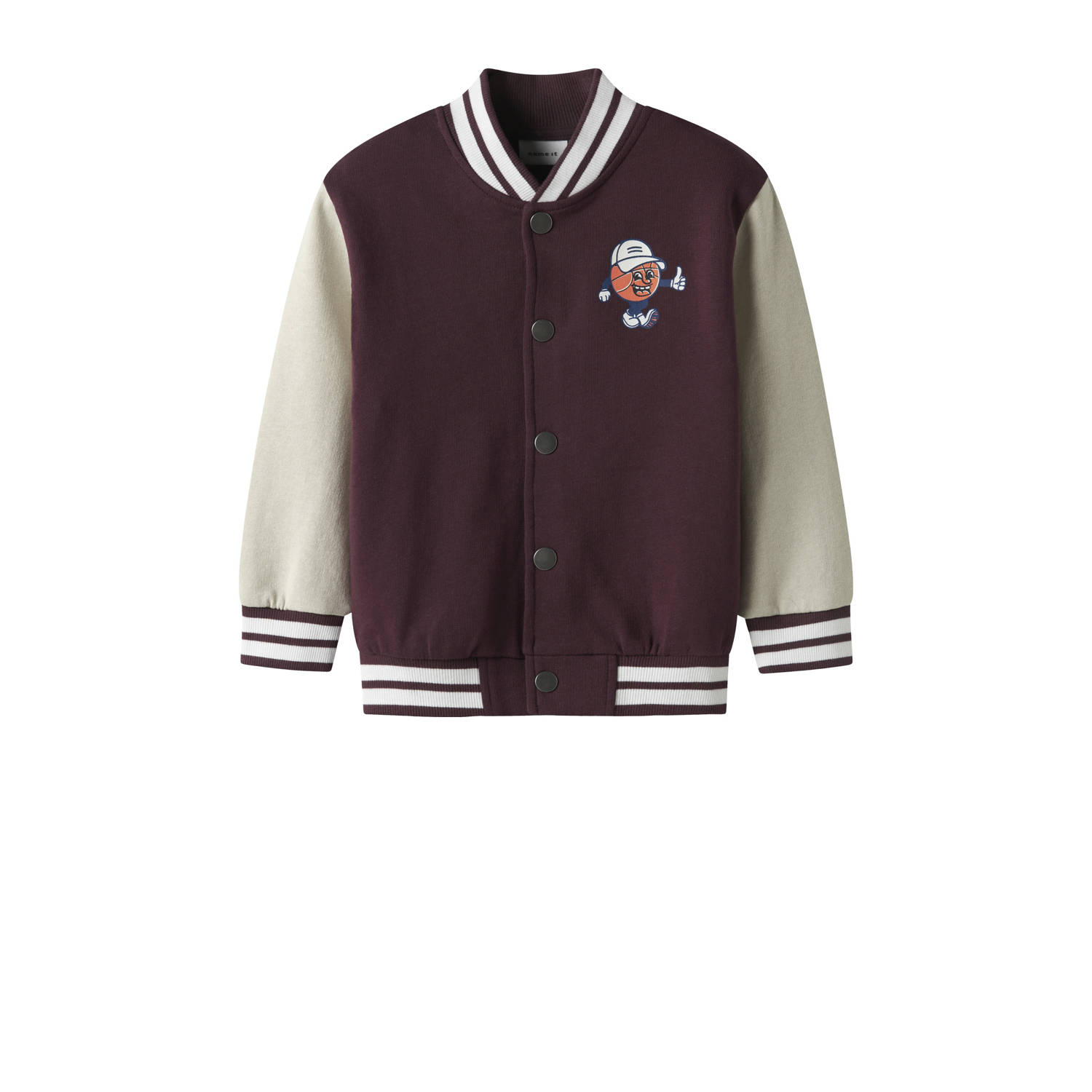 NAME IT MINI sweatvest donkerrood