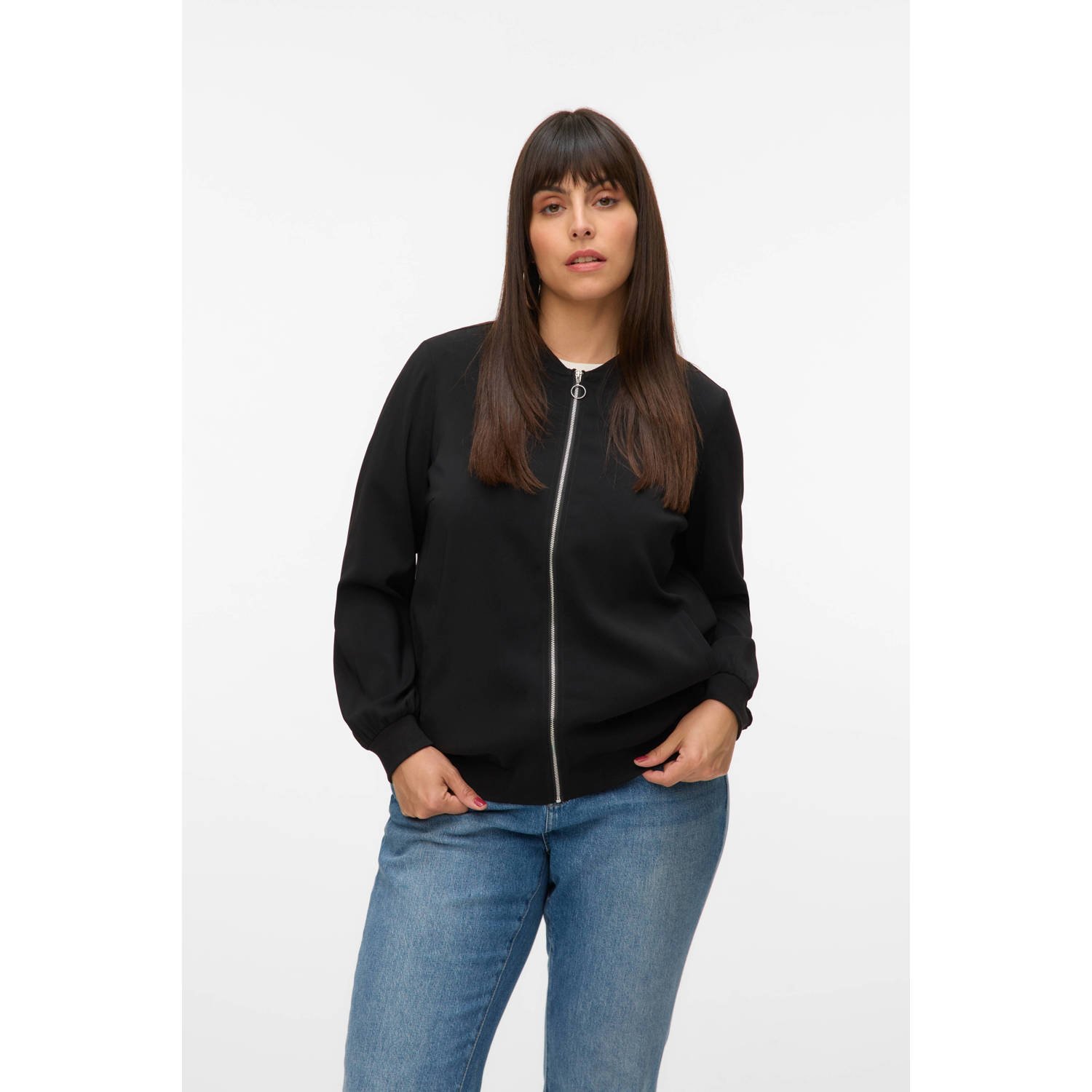 VERO MODA CURVE bomberjack zwart