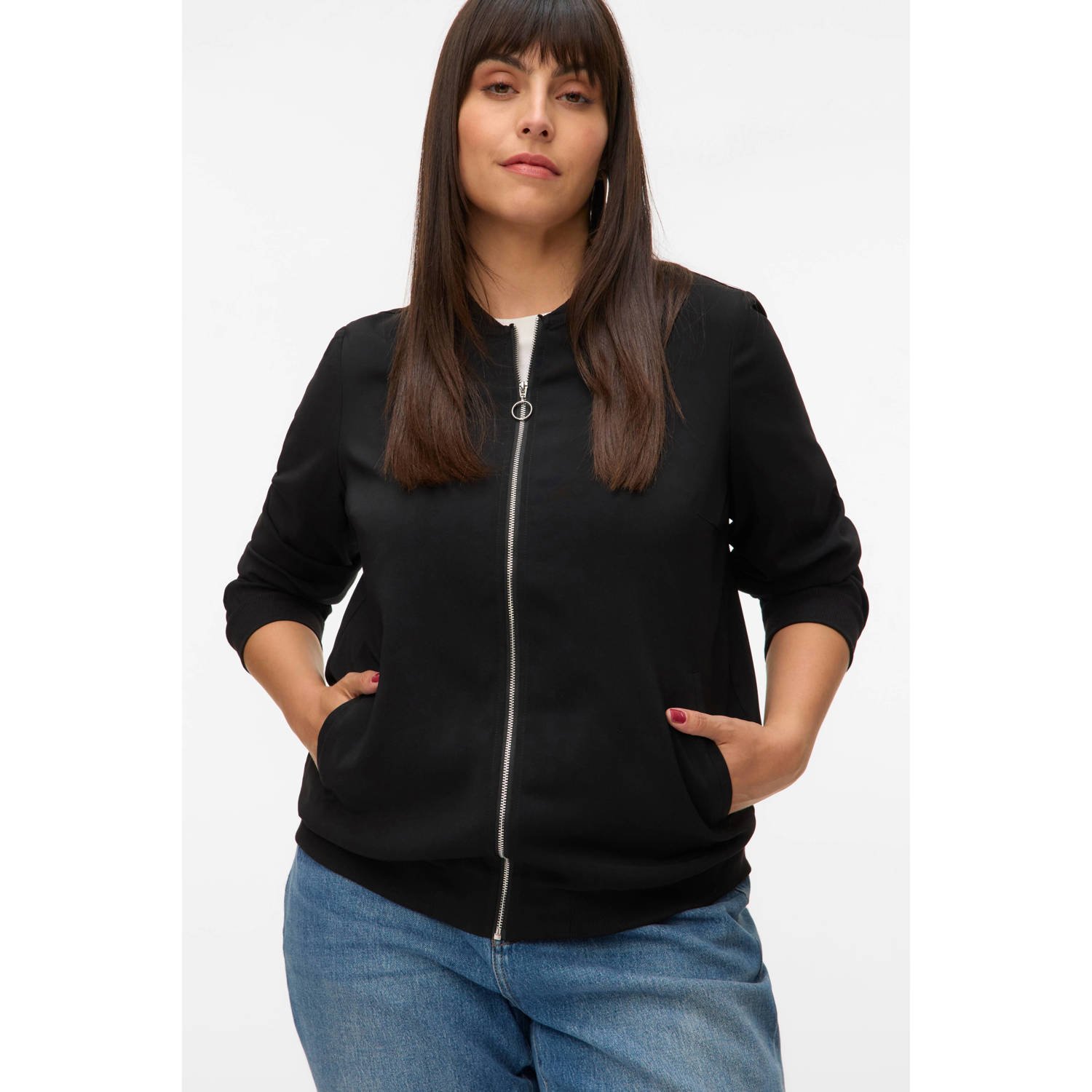 VERO MODA CURVE bomberjack zwart