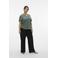 VERO MODA CURVE wide leg regular waist pantalon zwart