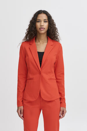 jersey getailleerde blazer