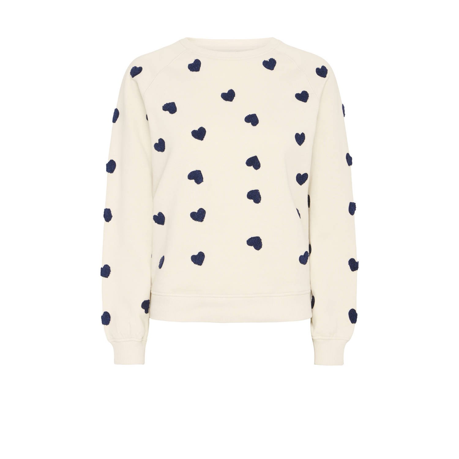 ICHI pullover ecru fijn gebreid