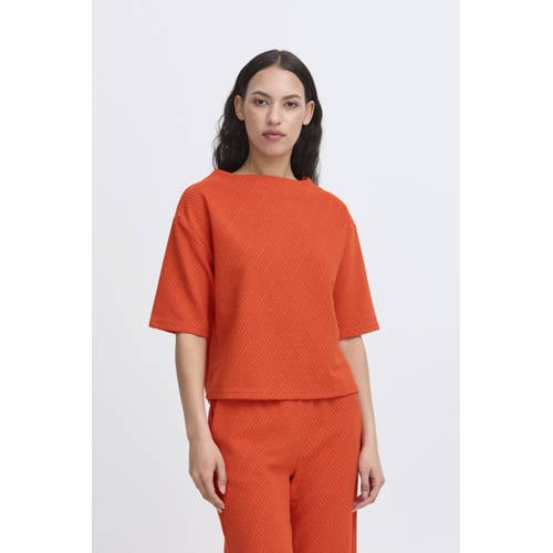 ICHI top koraalrood afbeelding