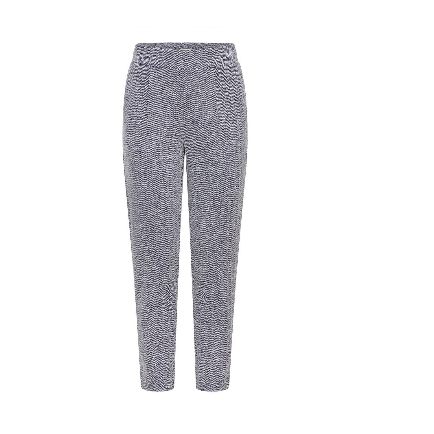 ICHI slim regular waist pantalon