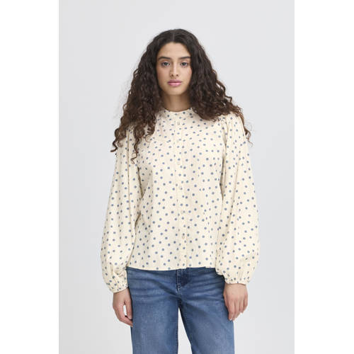 ICHI blouse ecru afbeelding