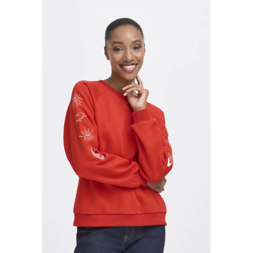 ICHI sweater rood afbeelding