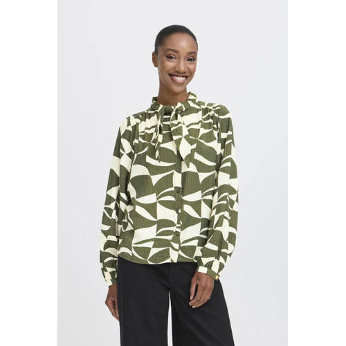 ICHI blouse groen afbeelding