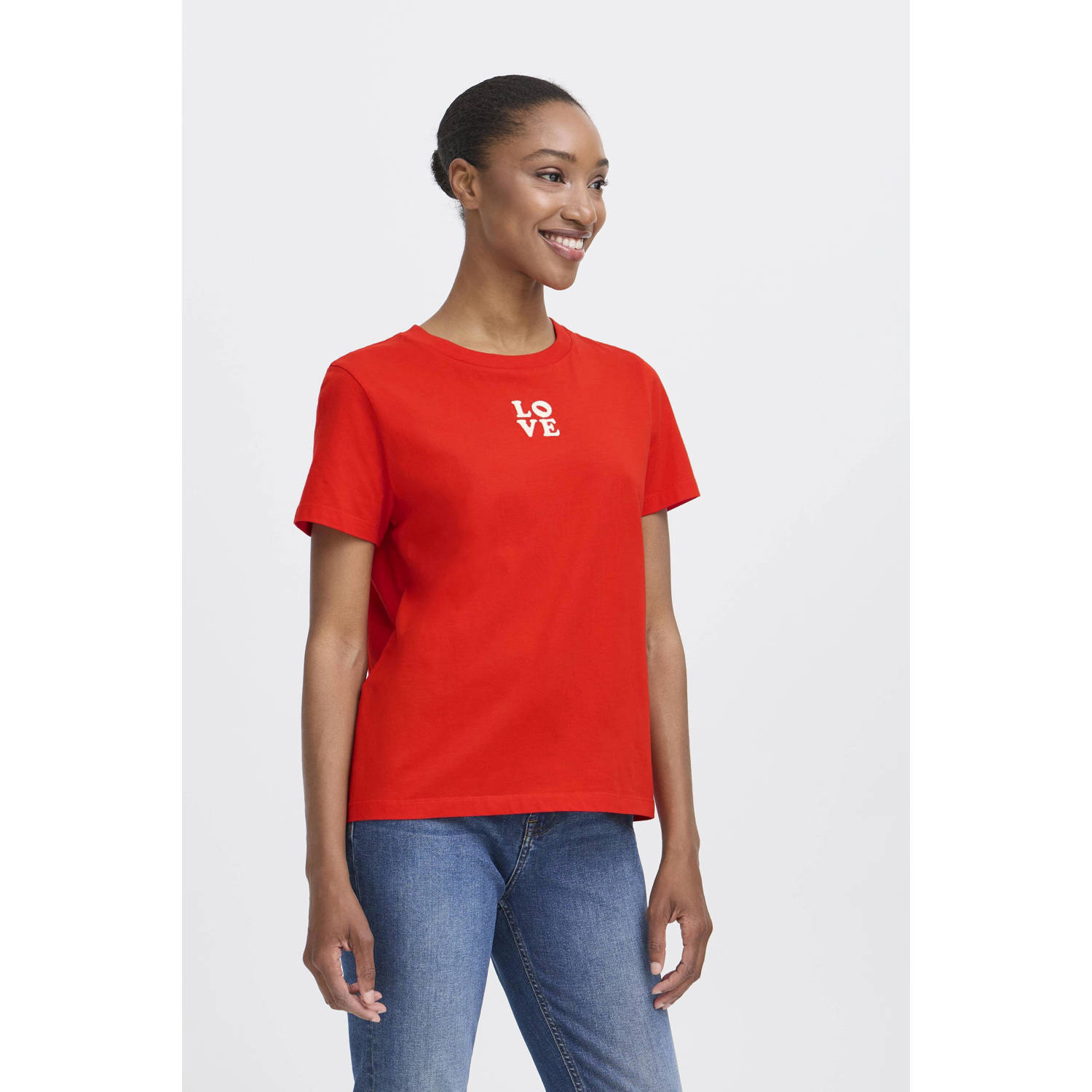 ICHI T-shirt rood