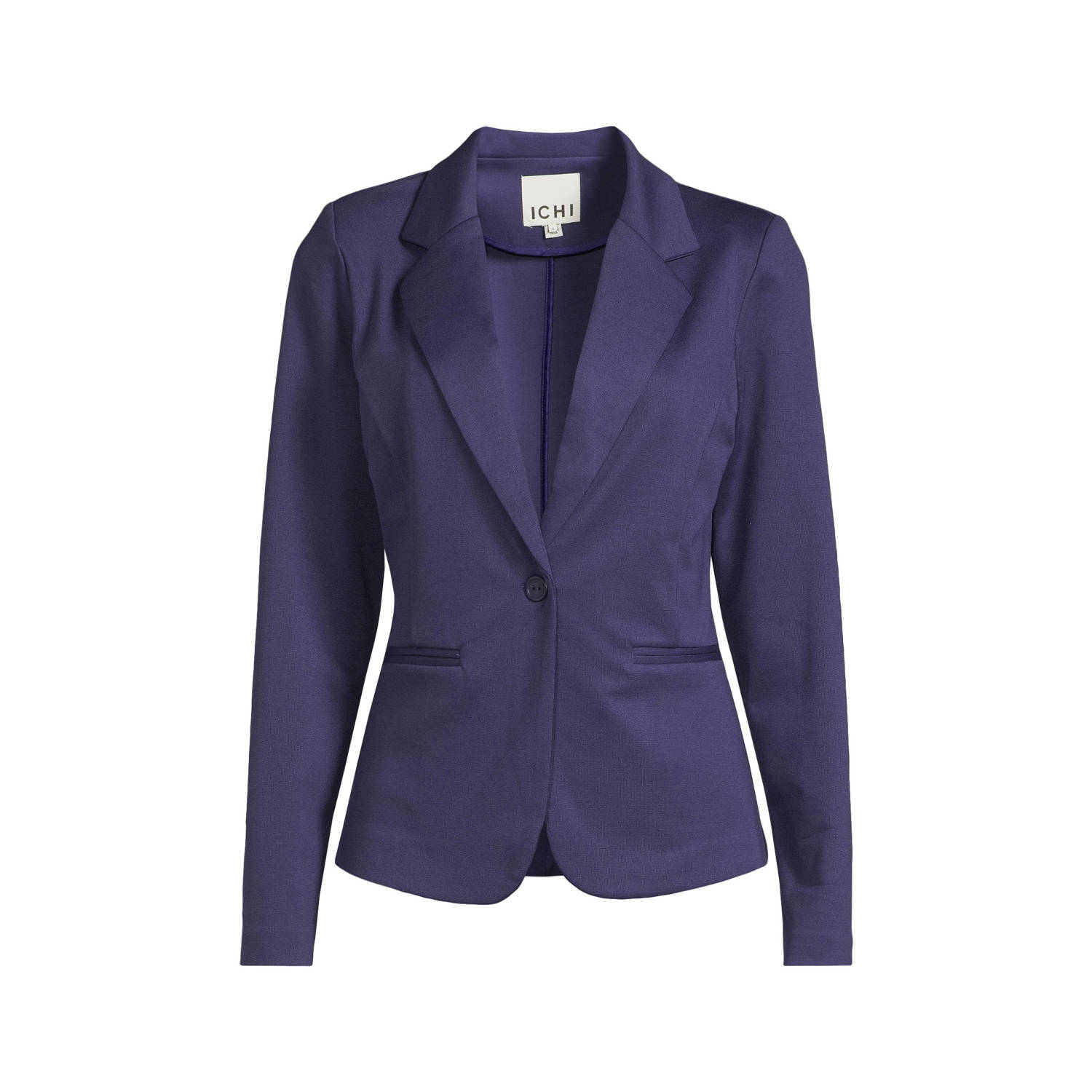 ICHI jersey getailleerde blazer