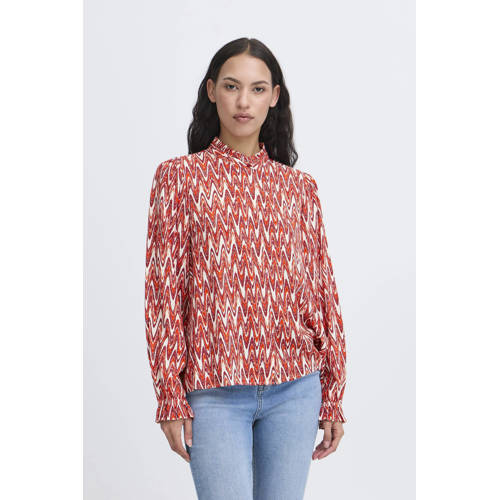 ICHI blousetop rood afbeelding