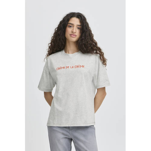ICHI T-shirt lichtgrijs afbeelding